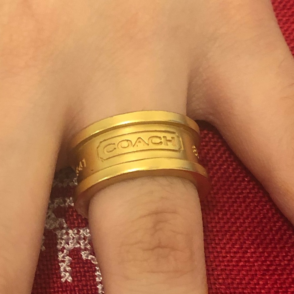 Coach Gold Ring